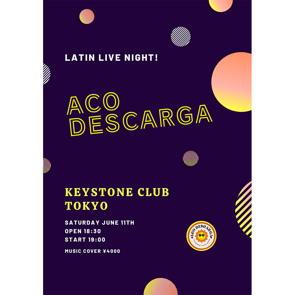 Aco Descarga’s Latin Night featuring 榎本有希 & 曽山美穂