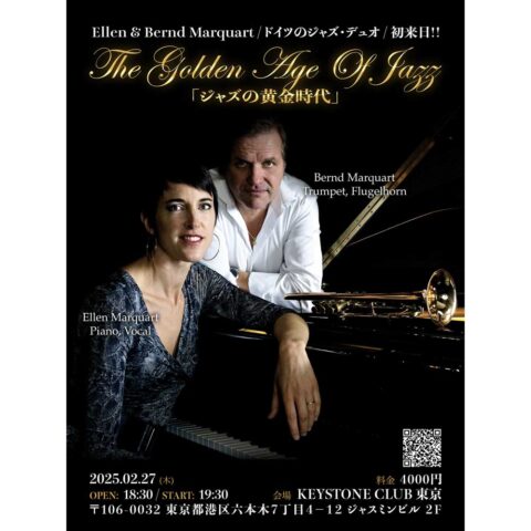 Allen Marquart Ellen and Bernd Marquart “The Golden Age of Jazz” | KEYSTONE CLUB 東京